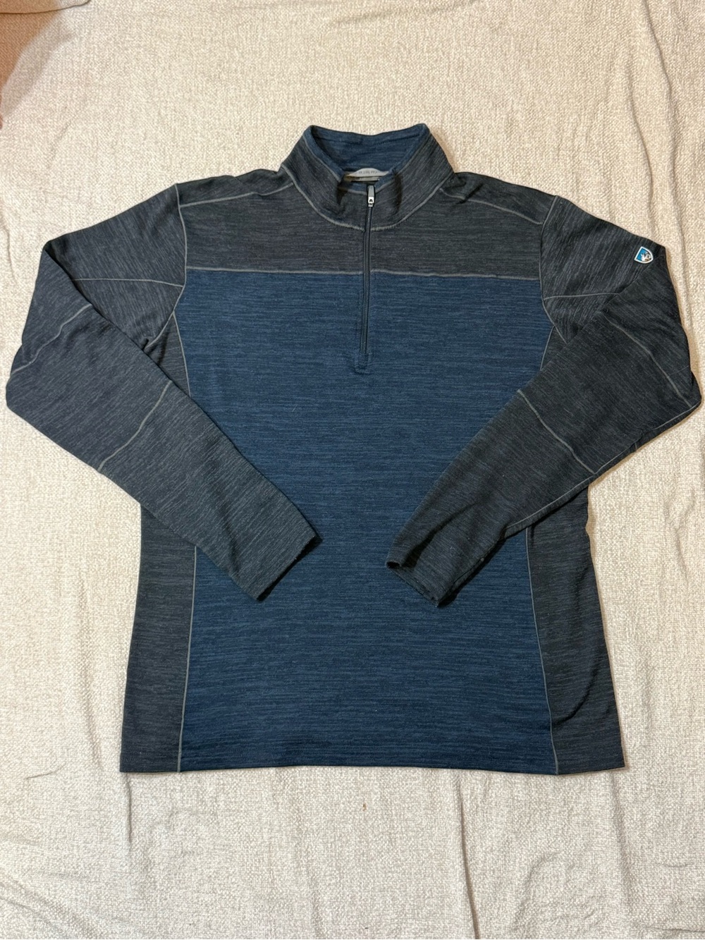 KÜHL Team Merino Wool 1/4 Zip Pullover Mens Outdoor Gorpcore Hiking
